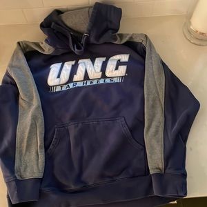 UNC Carolina Tar Heels Navy Hoodie Sweatshirt medium